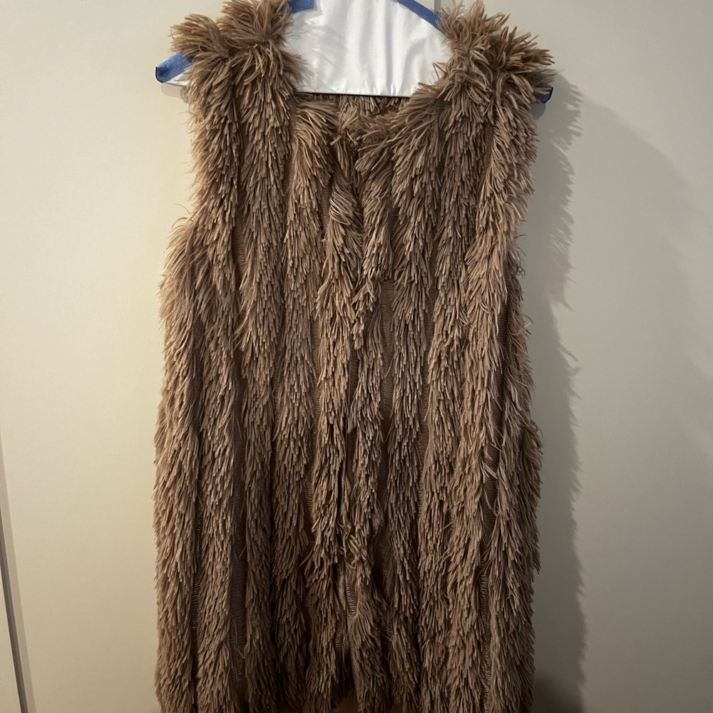 Anthropologie Greylin shaggy vest